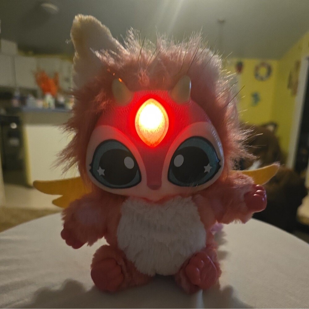 Magic Mixies Interactive Pink Plush Mixie Only Tested Works 7” Tall